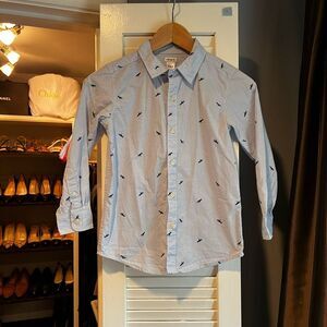 Blue Dino Print shirt